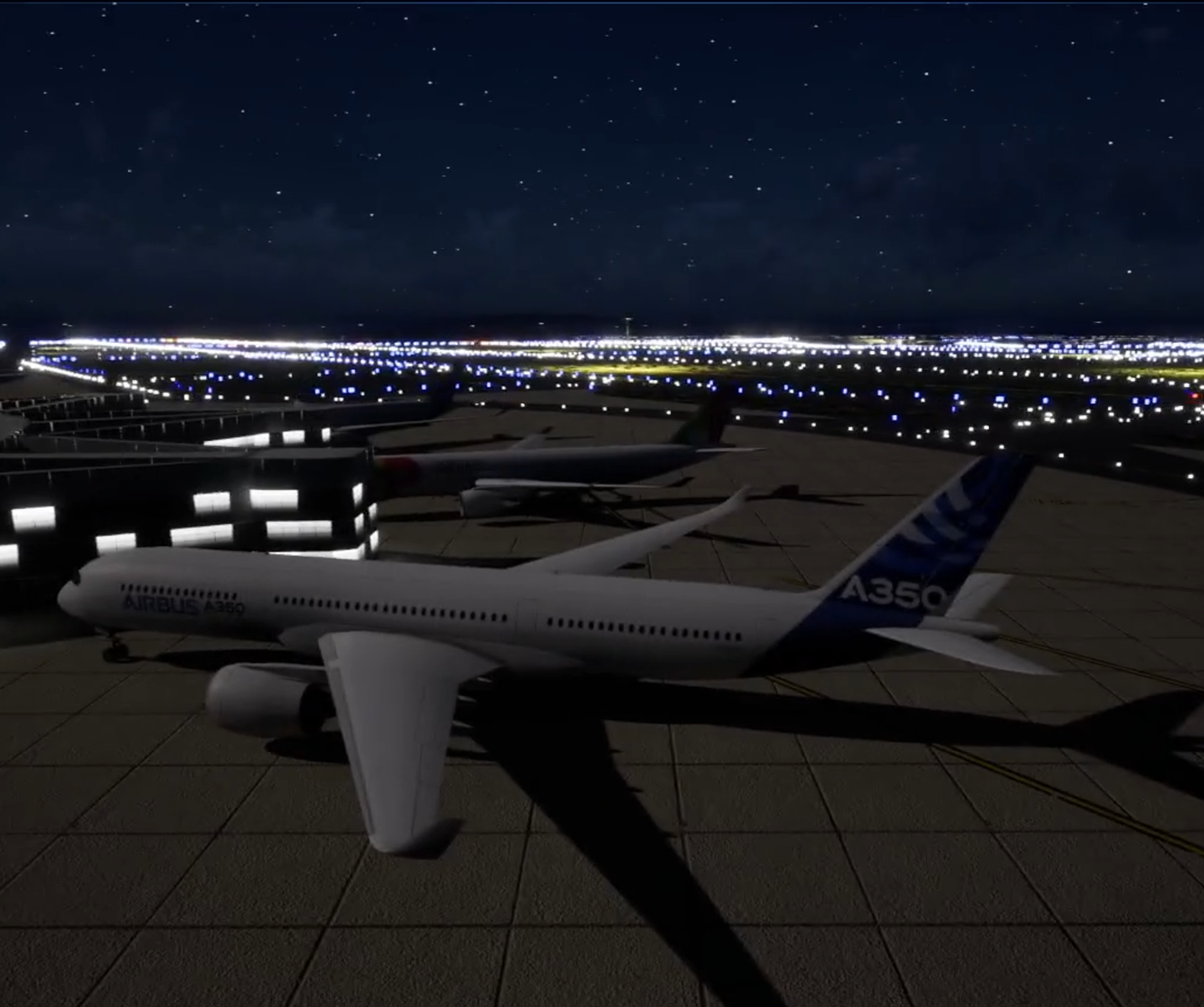 Airplane runway material billboard preview