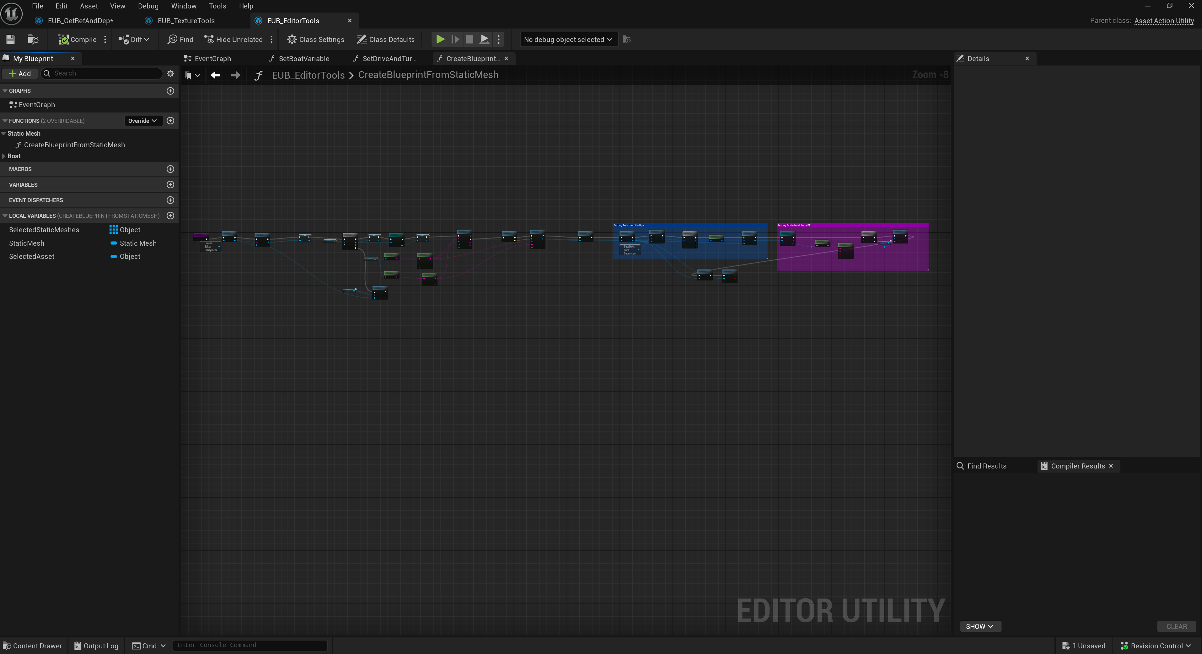 Referencer dependency filtered asset preview